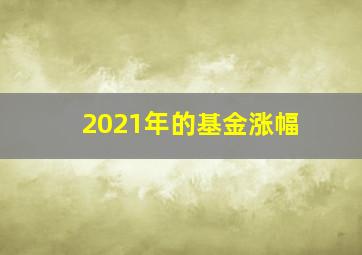 2021年的基金涨幅