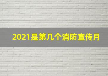 2021是第几个消防宣传月