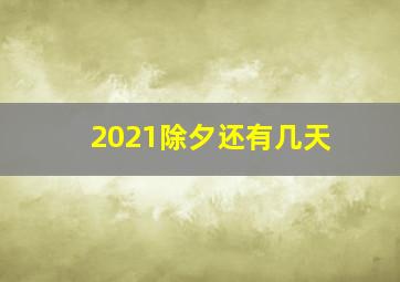 2021除夕还有几天