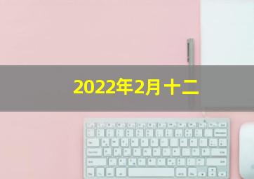 2022年2月十二