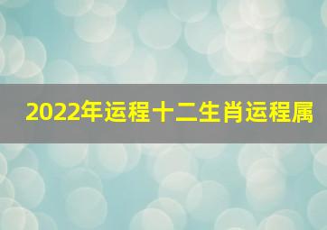 2022年运程十二生肖运程属