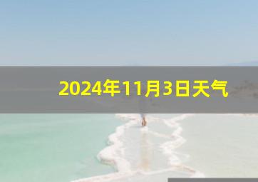 2024年11月3日天气