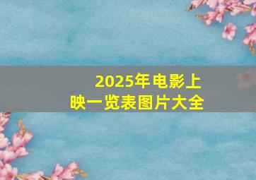 2025年电影上映一览表图片大全