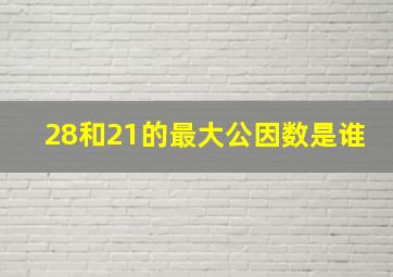 28和21的最大公因数是谁