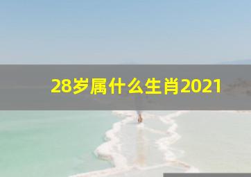 28岁属什么生肖2021