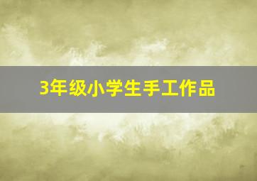 3年级小学生手工作品