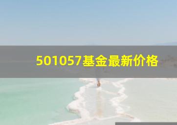 501057基金最新价格