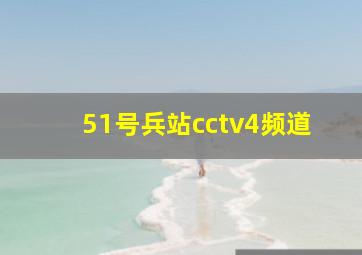 51号兵站cctv4频道