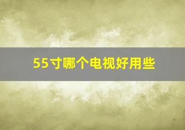 55寸哪个电视好用些