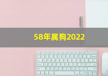 58年属狗2022