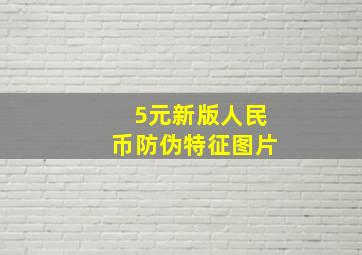 5元新版人民币防伪特征图片