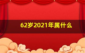 62岁2021年属什么