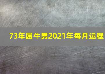 73年属牛男2021年每月运程