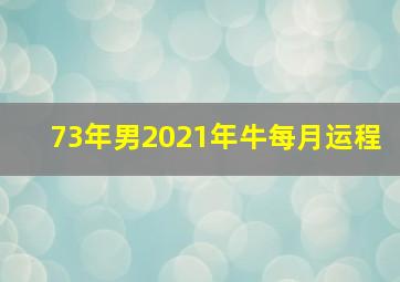 73年男2021年牛每月运程