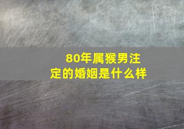 80年属猴男注定的婚姻是什么样