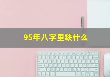 95年八字里缺什么