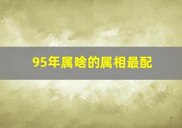 95年属啥的属相最配