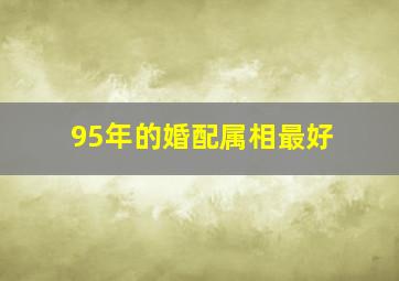 95年的婚配属相最好