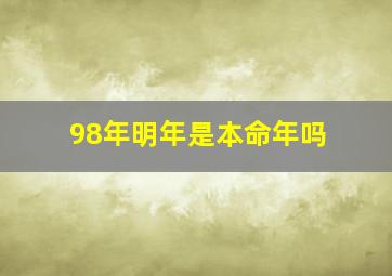 98年明年是本命年吗