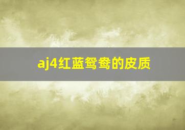 aj4红蓝鸳鸯的皮质