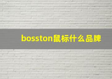 bosston鼠标什么品牌