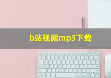 b站视频mp3下载