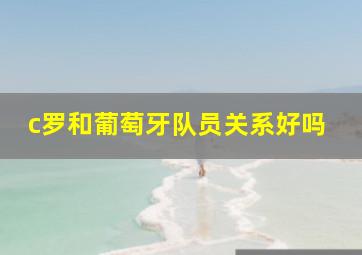 c罗和葡萄牙队员关系好吗