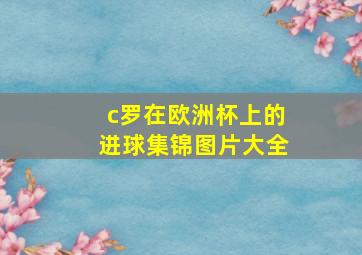 c罗在欧洲杯上的进球集锦图片大全