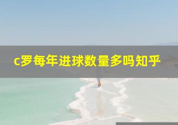 c罗每年进球数量多吗知乎