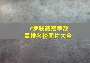 c罗联赛冠军数量排名榜图片大全