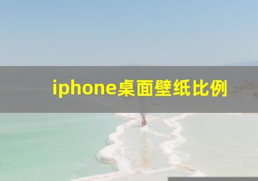 iphone桌面壁纸比例