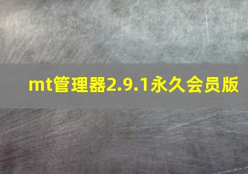 mt管理器2.9.1永久会员版