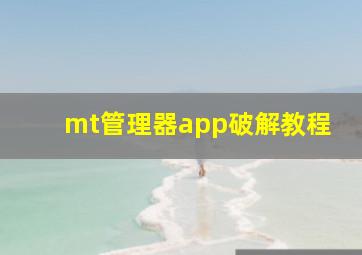 mt管理器app破解教程