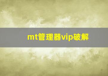 mt管理器vip破解