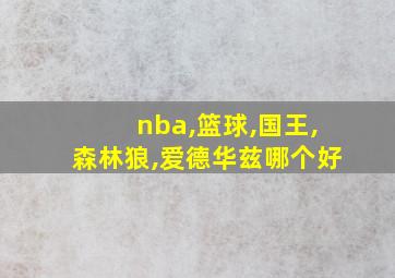 nba,篮球,国王,森林狼,爱德华兹哪个好