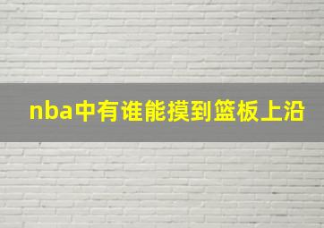 nba中有谁能摸到篮板上沿