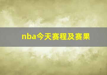 nba今天赛程及赛果