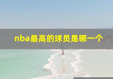 nba最高的球员是哪一个