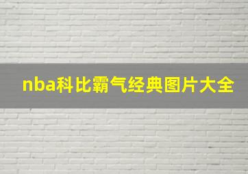 nba科比霸气经典图片大全