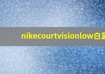 nikecourtvisionlow白蓝