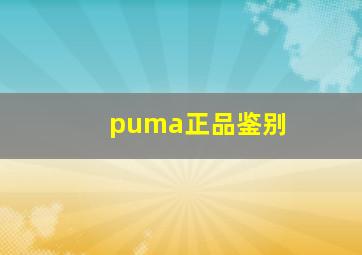 puma正品鉴别