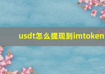 usdt怎么提现到imtoken