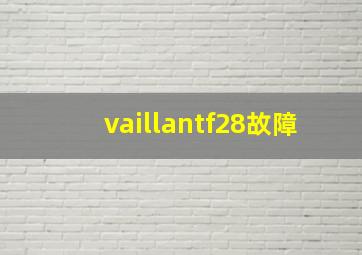 vaillantf28故障