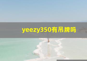 yeezy350有吊牌吗