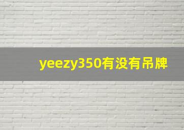 yeezy350有没有吊牌