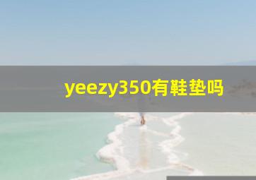 yeezy350有鞋垫吗