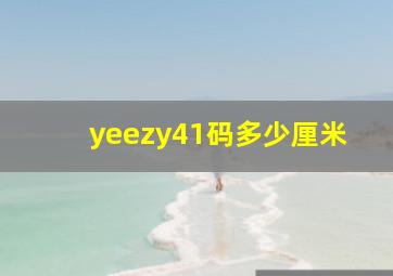 yeezy41码多少厘米