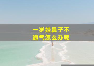 一岁娃鼻子不通气怎么办呢