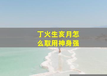 丁火生亥月怎么取用神身强