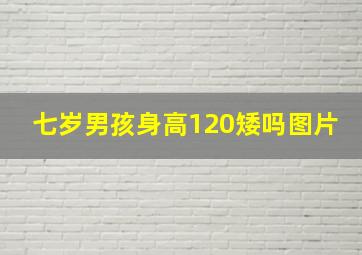 七岁男孩身高120矮吗图片